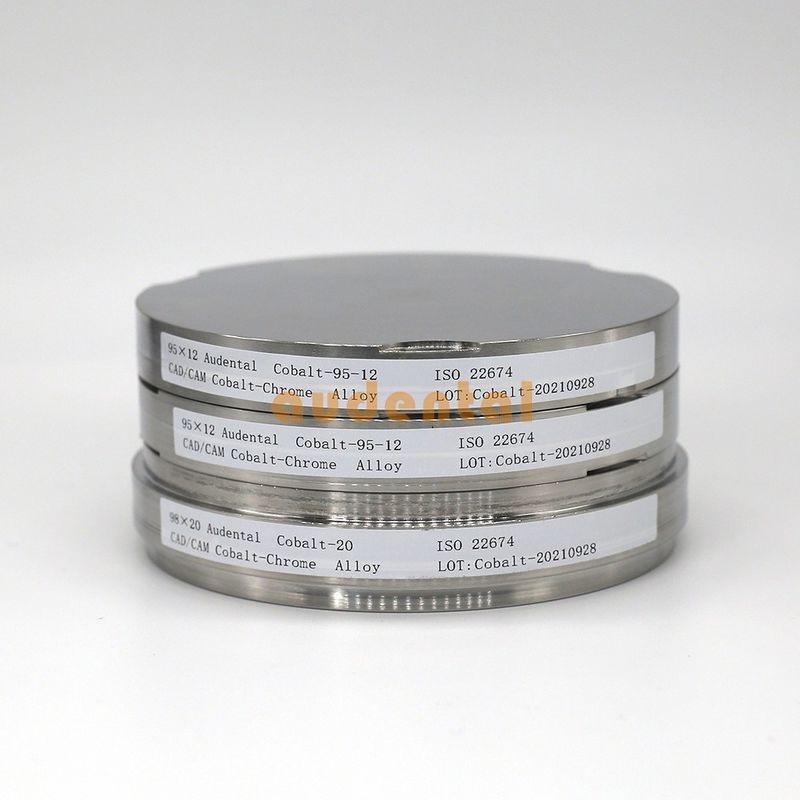 Audental CoCr Block Disc Dental Cobalt Chrome Alloy Disc για σύστημα αλεύρι CAD CAM