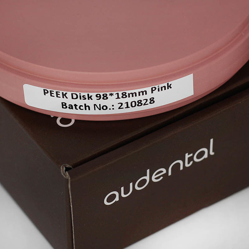 Audental 98*10mm-25mm Διαυγές χρώμα PMMA Μπλοκ Δίσκος Οδοντιατρικό Εργαστήριο Υλικό ρητίνη Δίσκος CAD CAM Οδοντιατρικό PMMA
