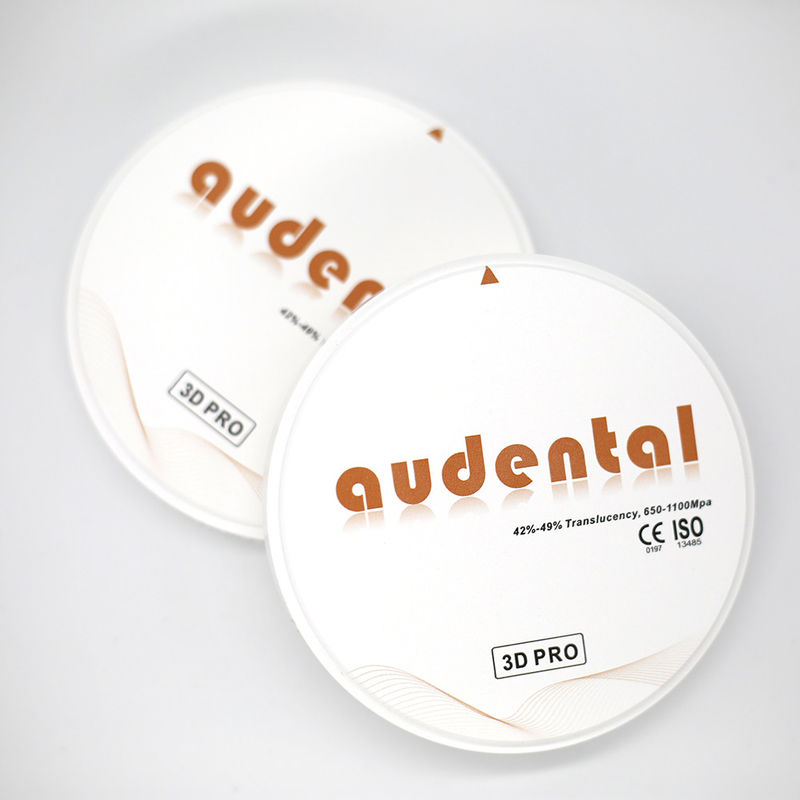 Audental 3D Pro 8 στρώσεις οδοντιατρικός δίσκος ζιρκόνιας 98/95/92mm OEM ODM για οδοντιατρικά αναλώσιμα