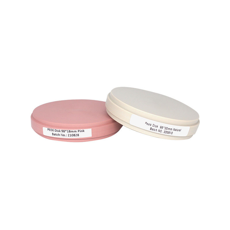 Audental 98*10mm-25mm Διαυγές χρώμα PMMA Μπλοκ Δίσκος Οδοντιατρικό Εργαστήριο Υλικό ρητίνη Δίσκος CAD CAM Οδοντιατρικό PMMA