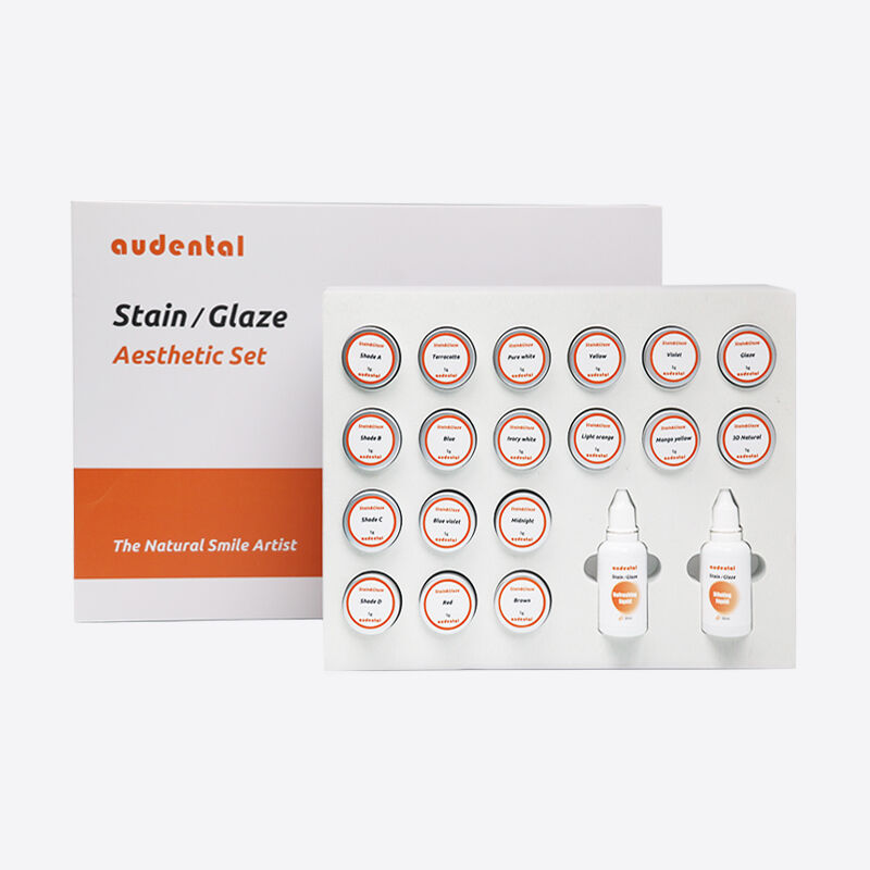 Dental Lab Stain & Glaze Paste 25ml Liquid 4g 3D Glaze Paste Stain and Glazing Material