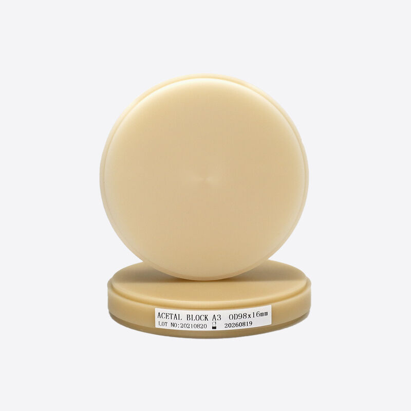 Υλικό άλεσης οδοντοτεχνικού εργαστηρίου Pink-A2 PMMA Block για Ολοκληρωμένες Οδοντοστοιχίες Μέγεθος και Σχήμα 98mm/95mm