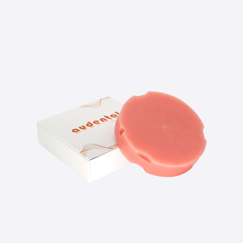 Μπλοκ PMMA Οδοντιατρικό Ροζ A2 Απόχρωση Ούλων Βάσης Οδοντοστοιχίας Χρησιμοποιείται σε Προσωρινές Θήκες Γέφυρες Πλήρεις Οδοντοστοιχίες Σκελετοί Φρεζάρισμα Μέγεθος 98mm 95mm