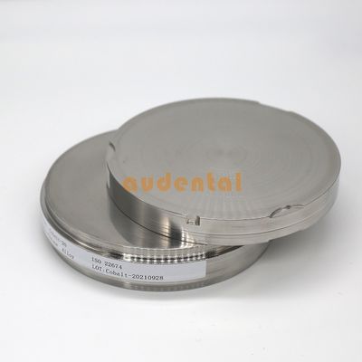 Οδοντιατρικό εργαστήριο χρησιμοποιεί 98x12mm Μεταλλικό χάλυβα Κοβάλτιο Χρώμιο Cocr Disc Κοβάλτιο Χρώμιο Χρώμιο Disc