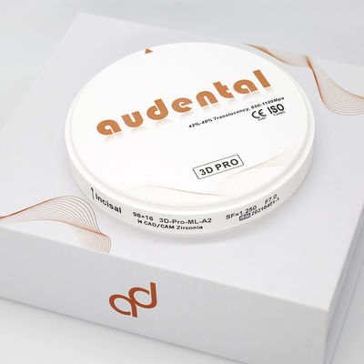 Audental Ceramic Dental Cad Cam Zirconia Block White ST 3D PRO Zirconia Disc Blank Οδοντιατρική κεραμική οδοντιατρική κάμερα