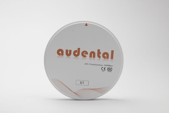 Audental ST Ζιρκόνια μπλοκ για οδοντιατρικές αποκαταστάσεις πλήρους αψίδας Λευκός κενός δίσκος Στρίψιμο CAD/CAM Εργαστήριο υλικό D σχήμα 95mm